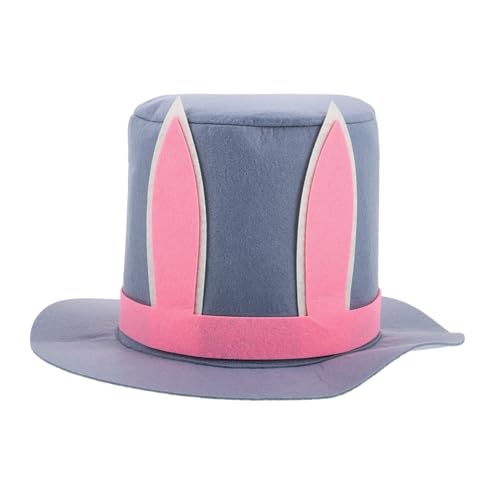 DEARMAMY Hasenhut Karnevalshut Cosplay Kostümhut Osterhut Hasen Zylinder Hasenohren Hut Lustiges Kostümzubehör Für Osterpartys Und Cosplay von DEARMAMY