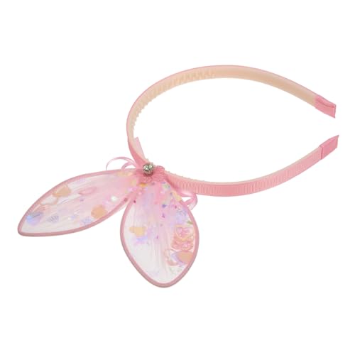 DEARMAMY Hasenohr-stirnband Dekoratives Mädchen-haarband Kaninchenohr-haarreifen Party-kopfschmuck Zubehör Tierohr-kopfschmuck von DEARMAMY