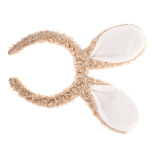 DEARMAMY Kaninchenohren-stirnband Für Damen Halloween-kostüm Cosplay-zubehör Ohren-kopfbedeckung Weich Und Bequem Zum Haarebinden Und Schminken von DEARMAMY