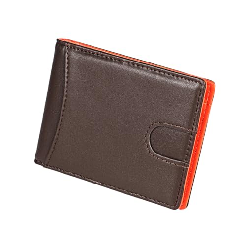 DEARMAMY Geldbörse für Herren Brieftasche Business-geldbörse Kartenfächer Kaffee von DEARMAMY