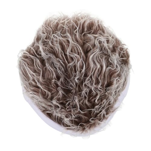 DEARMAMY Hip Hop Perücke Hut Verstellbar Lustiger Kurzhaar Wig Hut für Männer Modischer Partyhut für Verschiedene Anlässe Wie Reisen Fotografie und Themenpartys von DEARMAMY