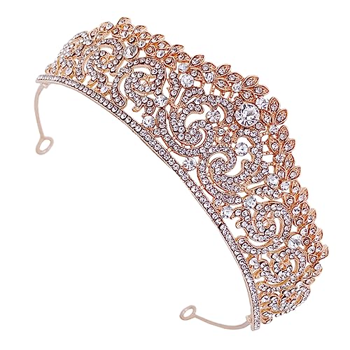 DEARMAMY Hochwertige Braut Tiara Diadem mit Funkelnden Strasssteinen für Hochzeiten und Geburtstagsfeiern Einfacher Tragekomfort Langlebiges Design Perfektes Haarschmuck Accessoire von DEARMAMY