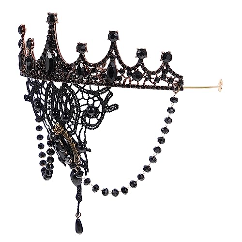 DEARMAMY Hochzeitskrone Barockkronen Für Frauen Krone Im Barockstil Damen Tiara Brautkrone Kopfbedeckung Braut Kopfbedeckungen Für Hochzeit Kopfbedeckungen Für Frauen Hochzeitstiara von DEARMAMY