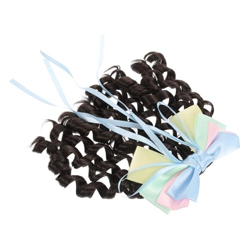 DEARMAMY Hofhaar -Lockenstifte Barrettes Bögen Spitze Frauen Fliege Hochzeit pferdeschwanz verlängerung haarteil Prom Haarzubehör Damenperücken Schleife Haarschmuck Hochtemperaturdraht von DEARMAMY