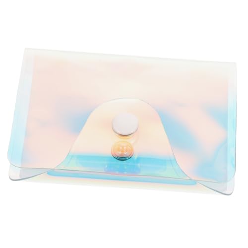 DEARMAMY Holographic Transparente Kartenetui Mit Fächern Robustes Praktisches Design Für Kartenorganisation Für Reisen Alltag von DEARMAMY