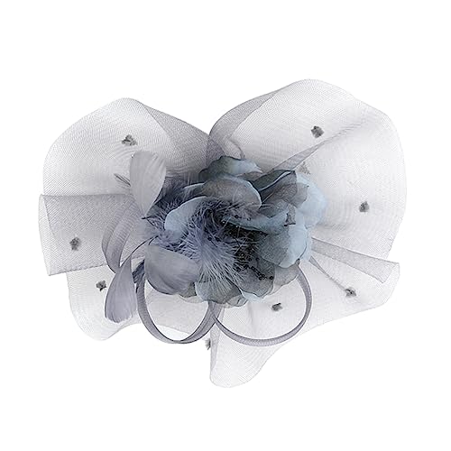 DEARMAMY Stirnband Damen Fascinator-reifen Blumen-haarspange Netz-haarschmuck Braut-kopfschmuck Hochzeit Abendparty Dekoration von DEARMAMY