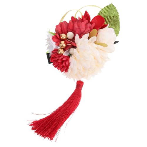 DEARMAMY Blumen Haarspange Im Japanischen Stil Haarschmuck Für Frauen Haar-accessoire Für Besondere Anlässe Und Partys Künstliche Blume Haarnadel Dekoration Für Hochzeit Abendparty von DEARMAMY