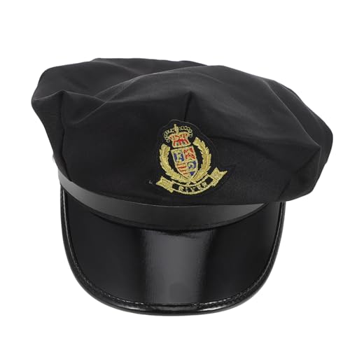 DEARMAMY Kapitänsmütze Matrosenschiffe ütze Matrosenmützen Für Kostü Admiralsmütze Admiral Hut Polizeihut Piratenhut Matrosenkostü ütze Matrosenuniformhut Kappe Polyester Navy von DEARMAMY