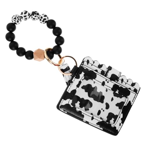 DEARMAMY Damen Geldbörse Pu Bunten Perlen - Praktische Clutch Für Kreditkarten Und Münzen Schlüsselanhänger von DEARMAMY