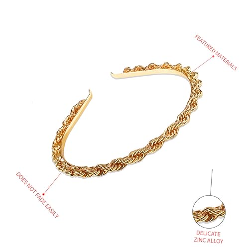 DEARMAMY Kette Förmiges Haarband aus Metall Haarschmuck Accessoire für Partys und Alltag Leicht und Komfortabel für Damen Einzigartiges Design für Besondere Anlässe von DEARMAMY