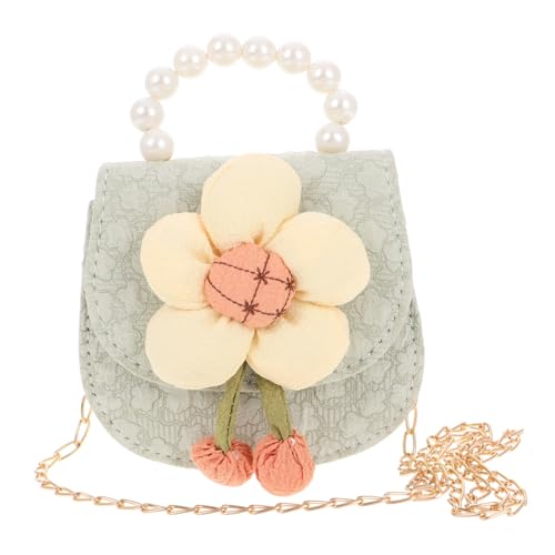 DEARMAMY Kinderhandtasche Taschen Für Mädchen Süße Minitaschen Mädchen Geldbörsen Süße Handtasche Kleine Mädchen Geldbörse Kleinkind Mädchen Geldbörse Pu-Leder Light Green von DEARMAMY