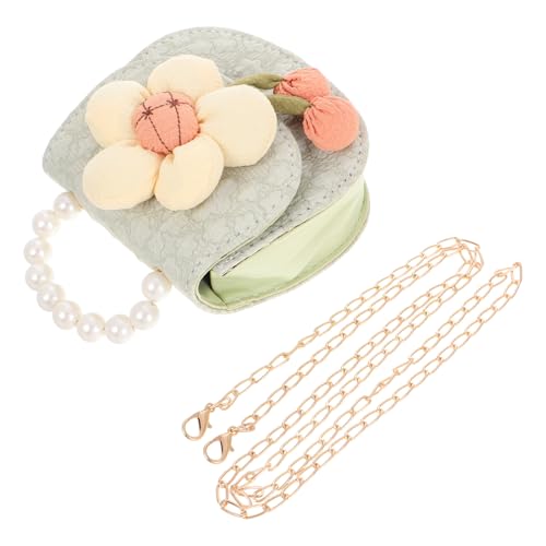 DEARMAMY Mini-umhängetasche Für Mädchen Kleinkinder-geldbörse Mit Blumendekor Tasche Für Junge Mädchen Kleine Geldbörse Umhängetasche Süße Mini-Taschen Kindertasche Mit von DEARMAMY