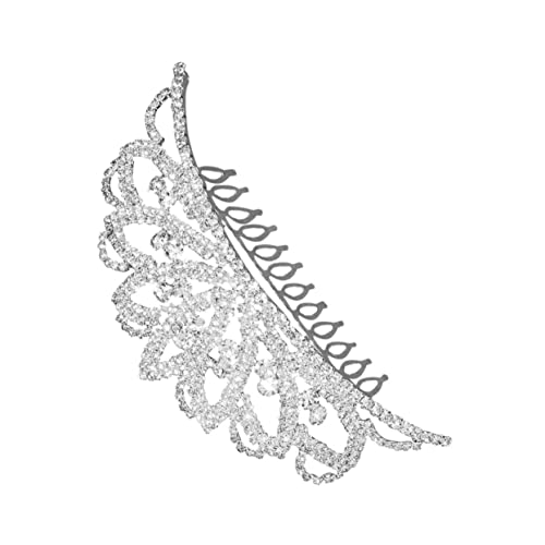DEARMAMY Mädchen Strass Krone Tiara Mit Kamm Elegante Alloy Krone Für Prinzessinnen Für Geburtstag Hochzeit Und Bühnenaufführungen von DEARMAMY