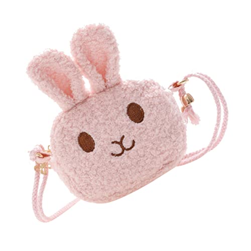 DEARMAMY Mini Umhängetasche Cartoon Hase Süße Pinke Geldbörse Für Mädchen Vielseitige Crossbody Geldbörse Für Kleinigkeiten Für Kindergarten Oder Unterwegs von DEARMAMY