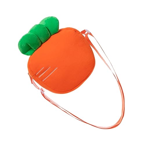 DEARMAMY Kindertasche Beutel Süße Taschen Geldbörse Münze Süßes Gefülltes Kleingeldtäschchen Aufbewahrungstasche Ausgestopft Einhorn Tasche Schrullig Schultertasche Stoff Orange von DEARMAMY