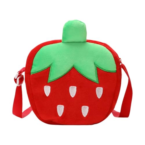 DEARMAMY Niedliche Erdbeer Crossbody Tasche Für ädchen Kleine Umhängetasche Ideal Als ünzbörse Oder Geldbeutel Für Praktische Outdoor Tasche Für Unterwegs von DEARMAMY