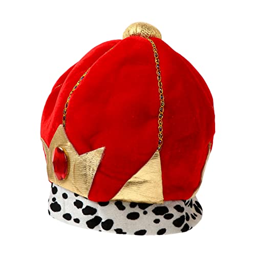 DEARMAMY Modische Kronen-kopfbedeckung Dekorativer Kronenhut Für Party- Und Geburtstagsartikel Für Jungen Und Mädchen Rot Universalgröße von DEARMAMY