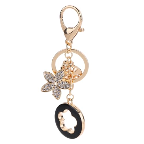 DEARMAMY Rhinestone Schlüsselanhänger Im Fünfblättrigen Kleeblatt Design Modisches Handtaschen Pendant Aus Zinklegierung Kreatives Für Freunde Und Familie Stilvolle Dekoration Für von DEARMAMY