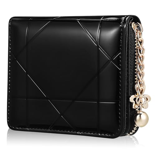 DEARMAMY Geldbörse Kartenhalter Kompakte Clutch mit Reißverschluss für Damen Geldbörse Brieftasche Kartenfächer von DEARMAMY