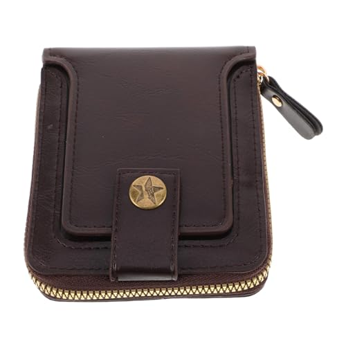 DEARMAMY Kompakte Retro Bifold Geldbörse Multifunktionaler Kartenhalter Geldorganizer für Reisen Täglichen Gebrauch von DEARMAMY