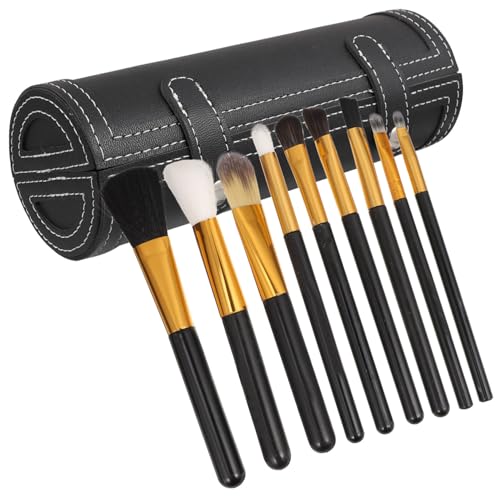 DEARMAMY Schminkpinseltasche für Damen Großer Kosmetikpinsel Organizer Tragbarer Make Up Pinselhalter Reise und Aufbewahrungstasche mit Stauraum für Lippenstift und Eyeliner von DEARMAMY