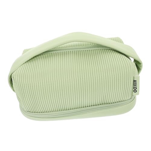 DEARMAMY Kosmetiktasche Mit Großem Fassungsvermögen Reisekosmetiktasche Aus Hochwertigem Material Make-up-Tasche Mit Pinselfach Tragbare Lagerungstasche Für Damen Kosmetiktasche Für Reisen von DEARMAMY