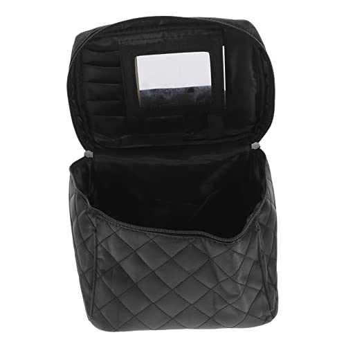 DEARMAMY Kosmetiktasche Mit Spiegel Faltbare Make Up Großer Stauraum Multifunktionale Und wasserdichte Toiletten Organizer Für Damen von DEARMAMY