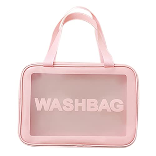 DEARMAMY Kosmetiktasche Transparent Großes Volumen Make Up mit Fächern für Damen Langlebiges Material Praktisch für Reisen von DEARMAMY