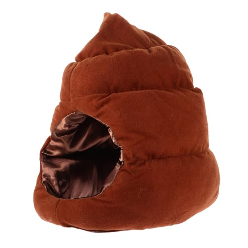 DEARMAMY Kostümmütze aus Baumwolle plüschiger Poop-Hut Weihnachtsmütze lustig karneval hut herren karneval kappe kopfschmuck halloween deko Cosplay-Partyhut Lustige Karnevals-Kackenmütze von DEARMAMY