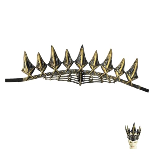DEARMAMY Krone Cosplay Gothic Vintage Gothic-krone Requisite Gothic-kostüm Party Kopfbedeckung für Frauen und Männer von DEARMAMY