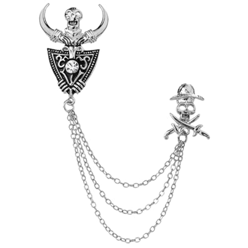 DEARMAMY Kragennadel Gotische Broschenkette Krawattennadel Skelett Brosche Gothic-brosche Gürtel Mantelnadel Broschennadel Merch Skelett Anstecknadel Hip-hop-brosche Männer Tasche Legierung DEARMAMY Kragennadel Gotische Broschenkette Krawattennadel Skelett Brosche Gothic-brosche Gürtel Mantelnadel Broschennadel Merch Skelett Anstecknadel Hip-hop-brosche Männer Tasche Legierung von DEARMAMY