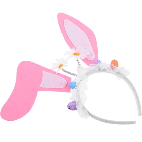 DEARMAMY Haarreifen Kreatives Haarband Mit Hasenohren Für Damen Und Lustiges Bunny Ohr Haaraccessoire Für Ostern Cosplay Und Partys Üsch Stirnband Pink Ideal Für Festliche Anlässe Und von DEARMAMY