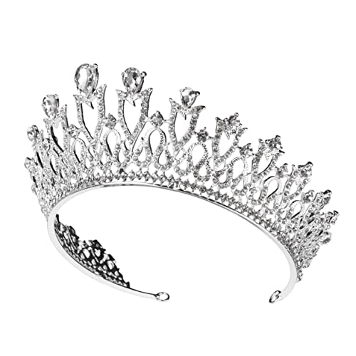 DEARMAMY Kristallkrone Braut Tiara aus Langlebiger Legierung mit Funkelnden Strasssteinen Eleganter Haarreif für Hochzeit Abschlussball und Festliche Anlässe Silberfarbenes Diadem für Braut DEARMAMY Kristallkrone Braut Tiara aus Langlebiger Legierung mit Funkelnden Strasssteinen Eleganter Haarreif für Hochzeit Abschlussball und Festliche Anlässe Silberfarbenes Diadem für Braut von DEARMAMY