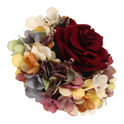 DEARMAMY Kronenform Haarschmuck Für Damen Geburtstag Hochzeit Kopf Dekoration Clip Accessoire Blume Party Schmuck Damen Kopfschmuck von DEARMAMY
