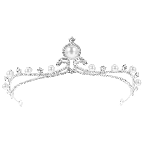 DEARMAMY Krone Hochzeit Roben Brautjungfer Kleid Braut- Kopfbedeckungen Prinzessin Kostüm Dekorationen Junggesellin Perlen Tiara Haarschmuck Für Die Braut Strass Diademe Strasssteine DEARMAMY Krone Hochzeit Roben Brautjungfer Kleid Braut- Kopfbedeckungen Prinzessin Kostüm Dekorationen Junggesellin Perlen Tiara Haarschmuck Für Die Braut Strass Diademe Strasssteine von DEARMAMY