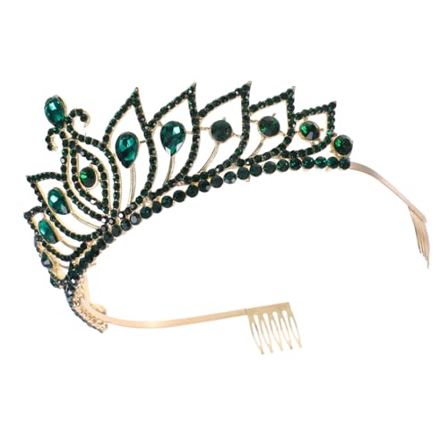 DEARMAMY Krone Mit Strasssteinen Für Geburtstage Hochzeiten Und Abschlussbälle Haarschmuck Aus Zinklegierung Mit Kamm Für Sicheren Sitz von DEARMAMY