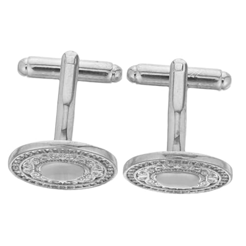 DEARMAMY Kupfer Manschettenknöpfe mit Kristallbesatz Französischer Stil Modische Cufflinks für Herren Geeignet für Hochzeit Businesshemden Formelle Anlässe von DEARMAMY