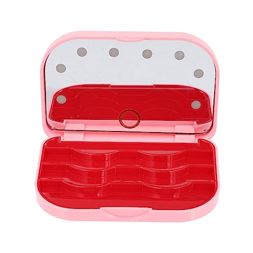 DEARMAMY LED Wimpern Aufbewahrungsbox Mit Spiegel Falsche Wimpern Organizer Kosmetik Organizer Für Wimpern Mit Integriertem LED Licht Wimpern Verpackungsbox von DEARMAMY