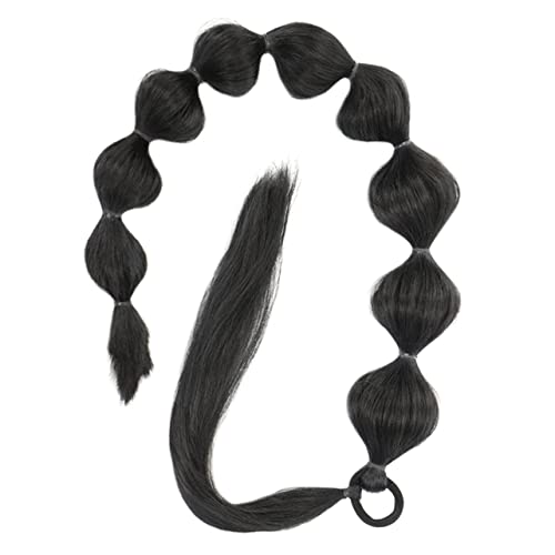 DEARMAMY Langer Bubble-pferdeschwanz-extensions Mit Haargummi Wickel-extensions Für Volles Realistisches Haar Lange Synthetische Haarverlängerung Für Frauen Und Mädchen von DEARMAMY