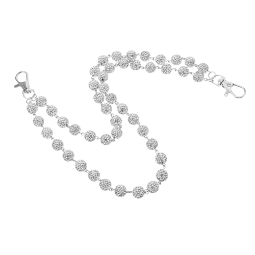 DEARMAMY Layered Rhinestone Pants Chain Herren Hip Hop Jeans Gürtelkette mit Mehrschichtigen Strasssteinen Streetwear Accessoire für Tasche und Punk Stil von DEARMAMY