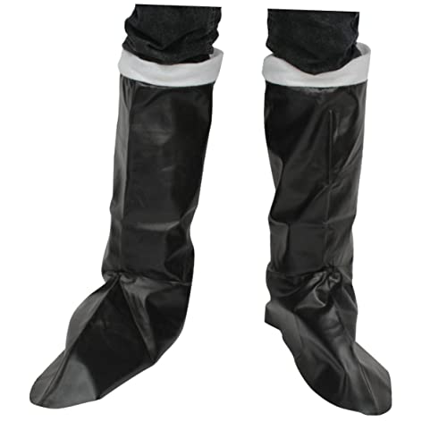 DEARMAMY Leistungsstiefel Weihnachtsanzug Piratenkostüm Für Klausel Kinderkostüme Weihnachtsdeko Weihnachtsrequisiten Weihnachtsstiefelkostüm Schuhschutz Schwarz von DEARMAMY