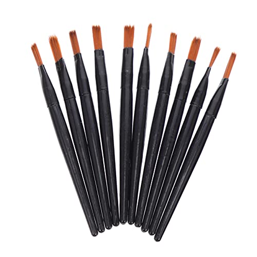 DEARMAMY Lippenpinsel 100 Stück Kleiner Lippenstift Applikator Praktische Make up Pinsel Für Lidschatten Und Lippen Make up Reisegröße Kunstfaser Schwarz von DEARMAMY