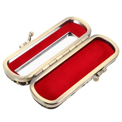 DEARMAMY Lippenstiftbox Im Palaststil Reiniger Kosmetik Liner Tasche Lippenstifthalter Und -organisatoren Kleiner Make-up-Organizer Tragbare Lippenstiftetuis Lipgloss-Fall Stoff von DEARMAMY