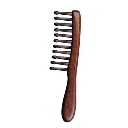 DEARMAMY Lockenkamm aus Sandelholz heizlùfter lockengel combs lockenband hair rolling comb gezahnt breiter Kamm für Locken groß lockig Kämme für Männer Frauenkamm Entwirrkamm Holzkamm von DEARMAMY