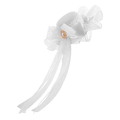 DEARMAMY Mini-kopfbedeckung Lolita Mit Seitenschleier Und Spitzenkopfschmuck Für Damen Kopfschmuck Für Bräute Und Kostümzubehör Für Steampunk-partys von DEARMAMY