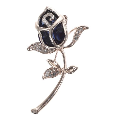 DEARMAMY Lustige Rosenbrosche Kristallglas Dekorative Anstecknadel für Kleidung und Taschen Leichte Schmuckbrosche Muttertagsgeschenk von DEARMAMY