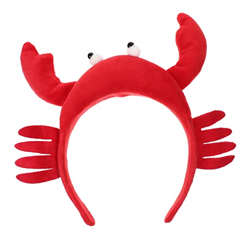 DEARMAMY Süßes Krabbenscheren-stirnband Haar-accessoire Für Kinderpartys Kreativer Krabbenhut Lustige Kinderkostüme von DEARMAMY
