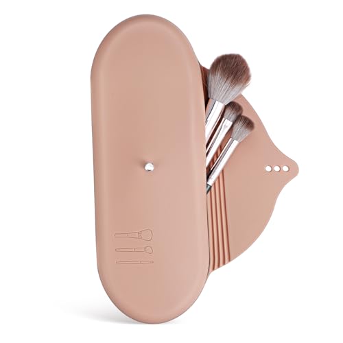 DEARMAMY Silikon Make-up Pinsel Tasche Make-up-Tools Organizer Schönheit Pinsel Tasche Frauen Lippenstift Lagerung von DEARMAMY