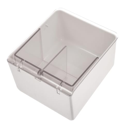 DEARMAMY Wattebauschhalter Und Wattepadspender Badezimmer-organizer Und Make-up-aufbewahrungs-organizer Box Mit Kunststoffdeckel Für Arbeitsplatte Und Schminktisch-dekor von DEARMAMY