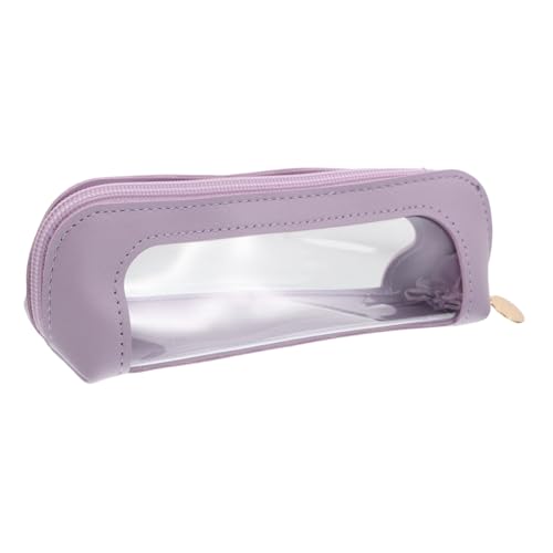 DEARMAMY Makeup Pinsel Organizer Tasche Transparent Reise Kosmetik Pinselhalter mit Reißverschluss Leicht und Kompakt für Eyeliner Lidschattenstifte und Make-up Zubehör von DEARMAMY